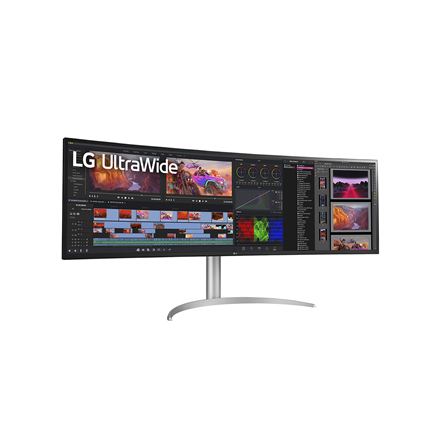 LG 49WQ95C-W 49“ UltraWide Curved LED Monitor 5120x1440/400cd/m2/5ms/ HDMI USB Type C Display Port