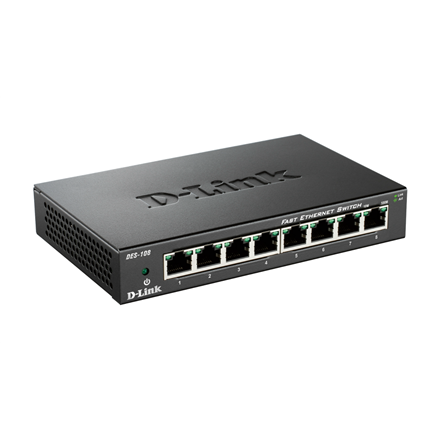 D-Link Ethernet Switch DES-108/E	 Unmanaged