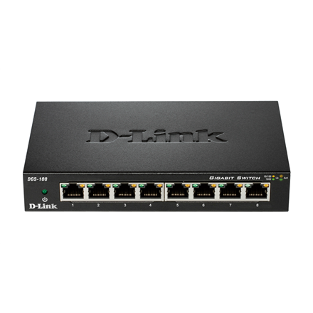 D-Link Switch DGS-108/E	 Unmanaged