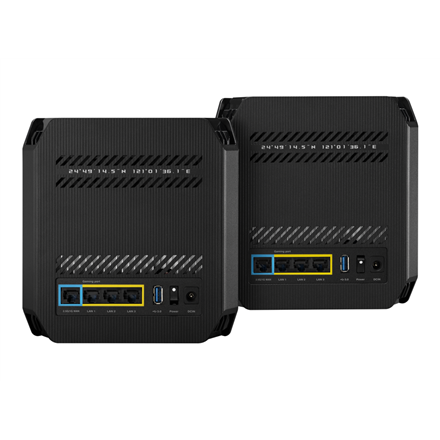 Asus Wifi 6 802.11ax Tri-band Gigabit Gaming Mesh System GT6 ROG Rapture (2-Pack) 802.11ax
