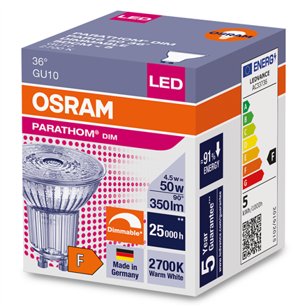 Osram Parathom Reflector LED 50 dimmable 36° 4