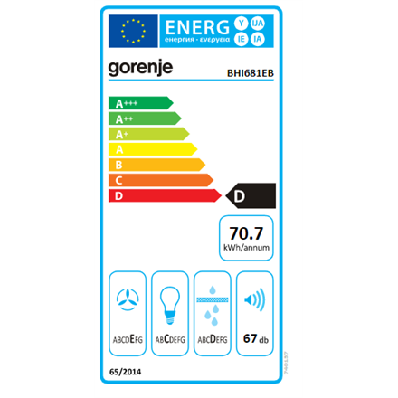 Gorenje Hood BHI681EB Canopy