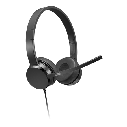 Lenovo USB-A Stereo Headset with Control Box Built-in microphone