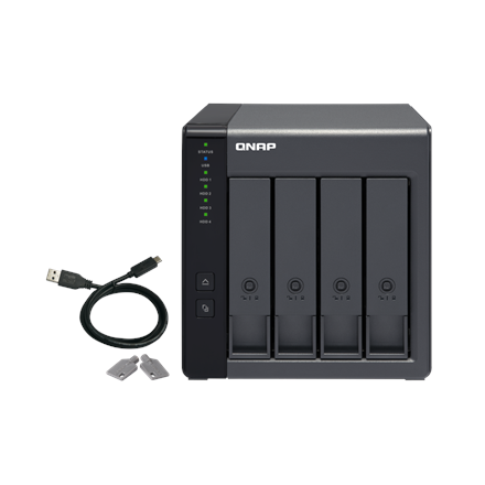 QNAP 4-Bay  TR-004  Up to 4 HDD/SSD Hot-Swap