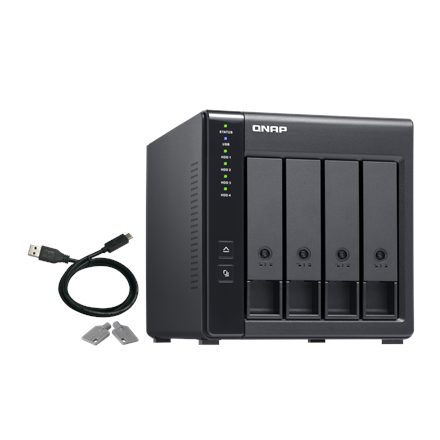 QNAP 4-Bay  TR-004  Up to 4 HDD/SSD Hot-Swap