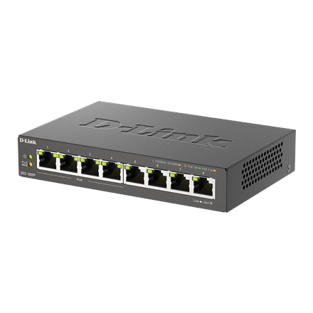 D-Link 8-Port Gigabit PoE Switch DGS-1008P Unmanaged