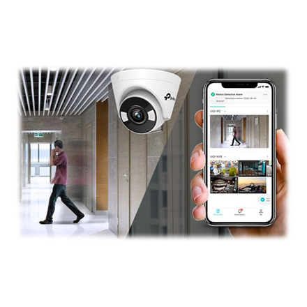 TP-LINK VIGI 4MP Full-Color Wi-Fi Turret Network Camera VIGI C440-W Dome 4 MP 4 mm H.265+/H.265/H.26