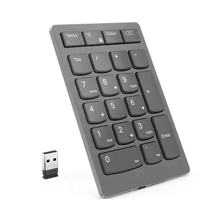 Lenovo Go Wireless Numeric Keypad Storm Grey