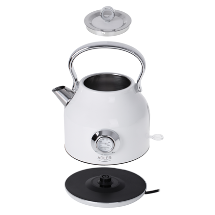 Adler Kettle with a Thermomete AD 1346w Electric