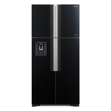 Hitachi | R-W661PRU1 (GBK) | Refrigerator | Energy efficiency class F | Free standing | Side by side