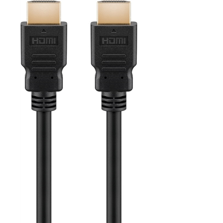 Goobay High Speed HDMI Cable with Ethernet 	61163 Black