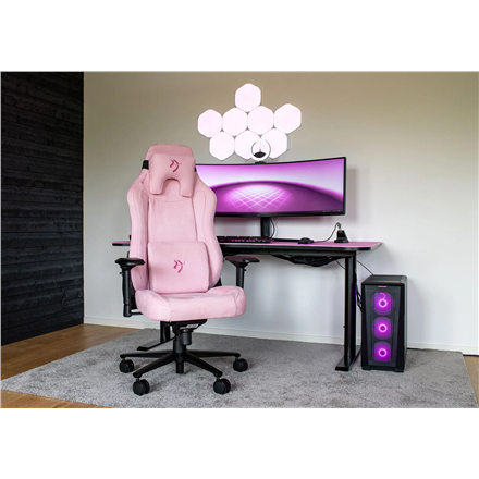 Arozzi Fabric Gaming Chair Vernazza Supersoft Pink