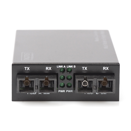 Digitus Fast Ethernet Media Converter Multi- to Singlemode SC to SC