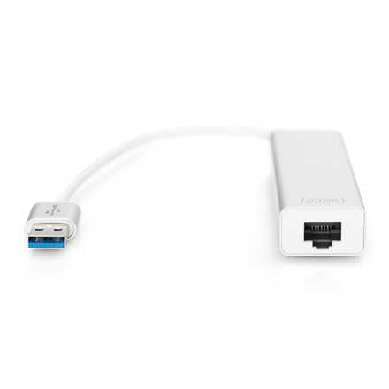 Digitus 3-port USB Hub and Gigabit LAN adapter 	DA-70250-1