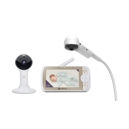 Motorola Full HD Wi-Fi Video Baby Monitor with Crib Mount  VM65X CONNECT 5.0" White/Gold