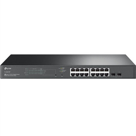 TP-LINK JetStream 18-Port Gigabit Smart Switch with 16-Port PoE+ TL-SG2218P  Managed L2