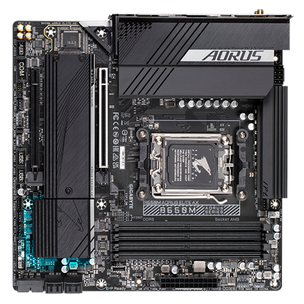 Gigabyte B650M AORUS ELITE AX 1.0 M/B Processor family AMD