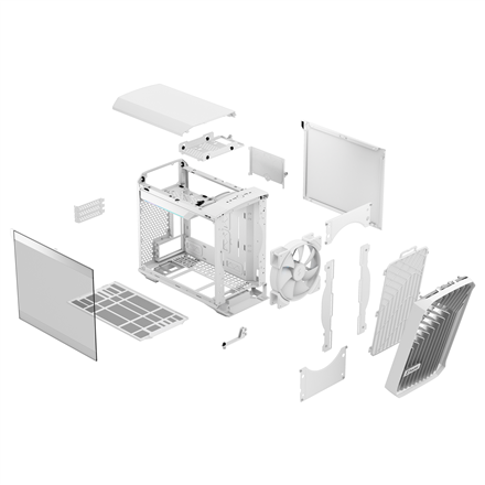 Fractal Design Torrent Nano RGB White TG clear tint Side window