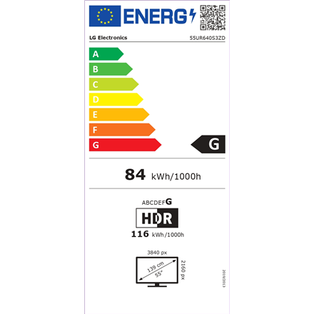 LG 55UR640S3ZD 55 "