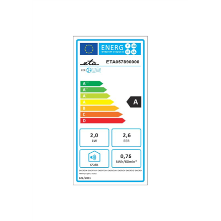 ETA Air cooler 3in1 1L ETA057890000 Suitable for rooms up to 50 m³