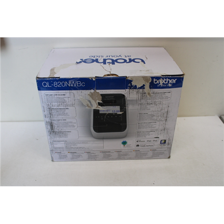SALE OUT. Brother QL-820NWBc Label Printer Brother DAMAGED PACKAGING