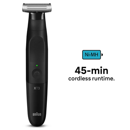 Braun | Beard Trimmer and Shaver | XT3100 | Cordless | Number of length steps 3 | Black