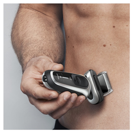 Body groomer head for Shavers Series 5/6/7 | 06-BDT EasyClick | Silver/Black