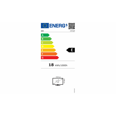 AOC Monitor 24P2QM 23.8 "