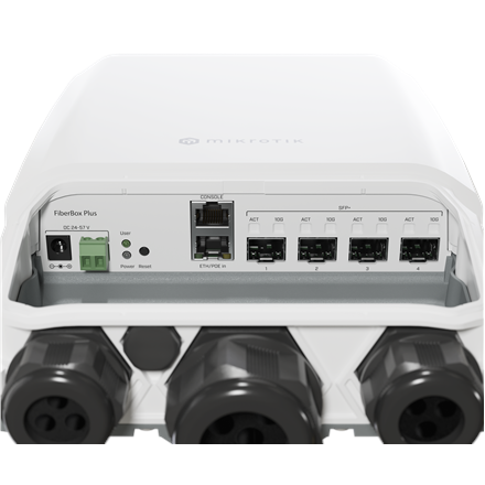 MikroTik CRS305-1G-4S+OUT FiberBox Plus MikroTik FiberBox Plus CRS305-1G-4S+OUT 1 Gbps (RJ-45) port