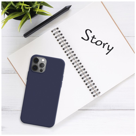 Fixed Story Back cover Apple iPhone 14 Rubberized Blue