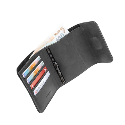 Fixed Classic Wallet for AirTag Black