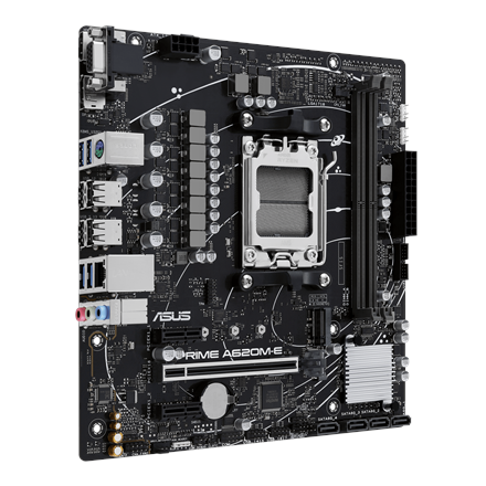Asus PRIME A620M-E Processor family AMD Processor socket AM5 DDR5 DIMM Memory slots 2 Supported hard