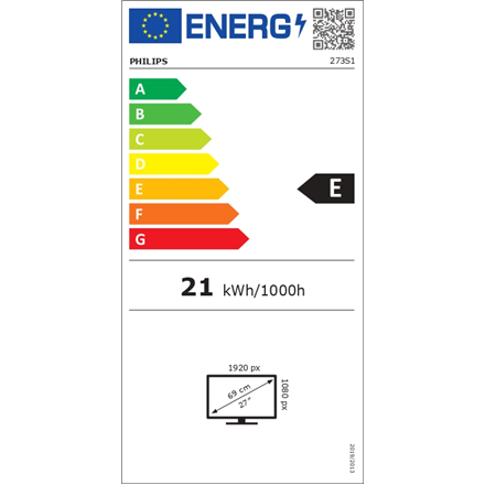 Philips LCD Monitor 273S1/00 27 "