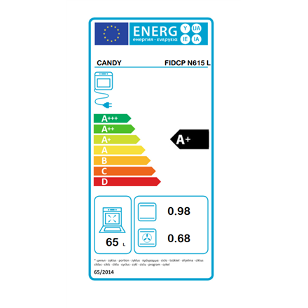 Candy Oven FIDCP N615 L 65 L