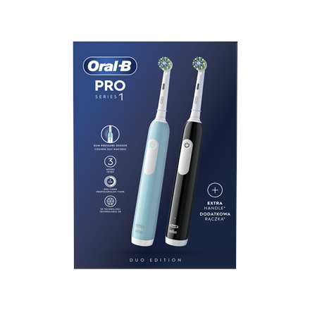 Oral-B | Electric Toothbrush | Pro Series 1 Duo | Rechargeable | For adults | Number of brush heads 