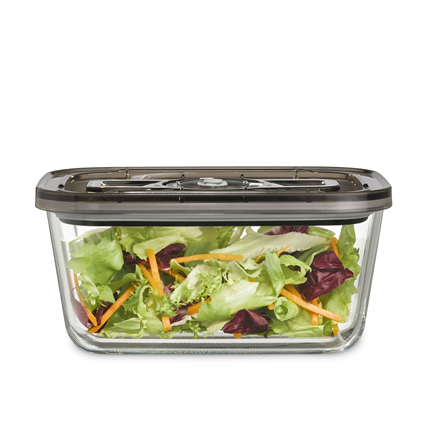 Caso Glass Vacuum Container with Plastic Lid VacuBoxx Eco L Transparent