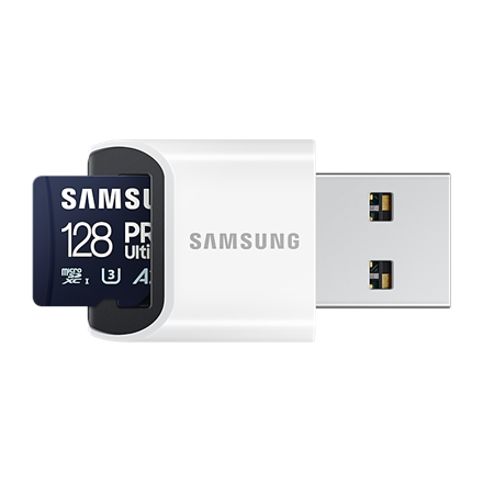 Samsung MicroSD Card with Card Reader PRO Ultimate 128 GB