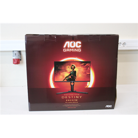 SALE OUT. AOC 25G3ZM/BK 24.5" IPS 16:9/1920x1080/300cd/m2/1ms/HDMI DP Audio Out AOC DAMAGED PACKAGIN