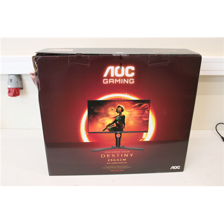 SALE OUT. AOC 25G3ZM/BK 24.5" IPS 16:9/1920x1080/300cd/m2/1ms/HDMI DP Audio Out AOC DAMAGED PACKAGIN