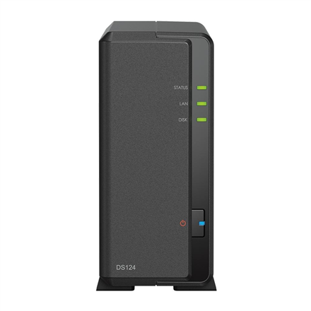 Synology Tower NAS DS124 up to 1 HDD/SSD
