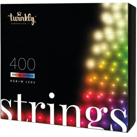 Twinkly Strings Smart LED Lights 400 RGBW (Multicolor + White)