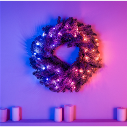 Twinkly Pre-lit Wreath Smart LED 50 RGBW (Multicolor + White) Twinkly Pre-lit Wreath Smart LED 50 RG