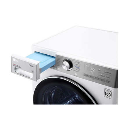 LG | Dryer Machine | RH90V9AV2QR | Energy efficiency class A+++ | Front loading | 9 kg | LED | Depth