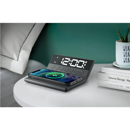 Muse Radio with a wireless charger M-168 WI Portable Black