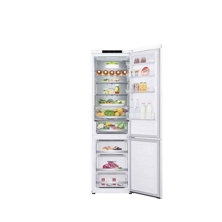 LG | Refrigerator | GBV5240DSW | Energy efficiency class D | Free standing | Combi | Height 203 cm |