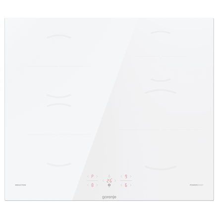 Gorenje Hob GI6401WSC  Induction Number of burners/cooking zones 4 Touch Timer White Display