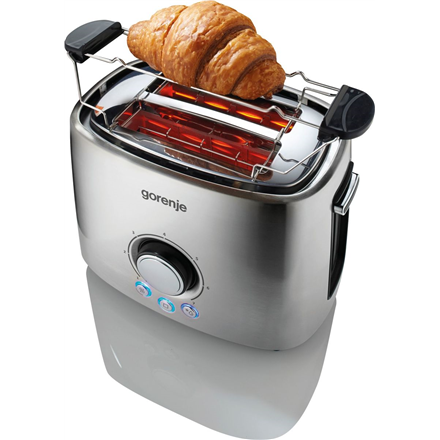 Gorenje Toaster T1000E Power 1000 W Number of slots 2 Housing material  Metal Stainless Steel