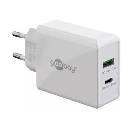 Goobay Dual USB-C PD Fast Charger (30 W) 61674