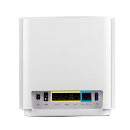 Asus Tri-Band Mesh Router WiFi 6 (W-1pk) AX6600 802.11ax 10/100/1000 Mbit/s Ethernet LAN (RJ-45) por