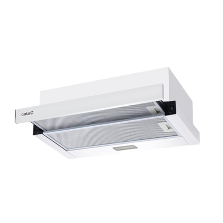 CATA Hood TFB-5160 WH Telescopic Energy efficiency class C Width 59.5 cm 300 m³/h Mechanical CSLED 